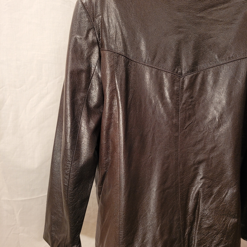 Multi Soft Brown Leather Jacket - image 6
